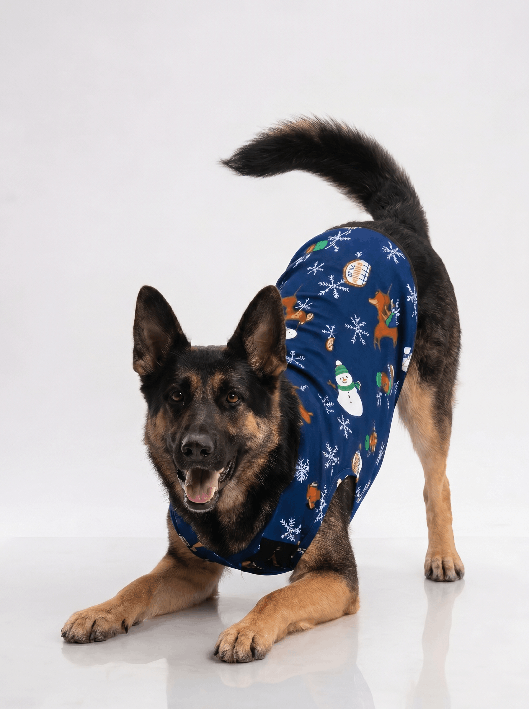 Careatic™ Snowie Navy Shirt for German Shepherd - CAREATIC