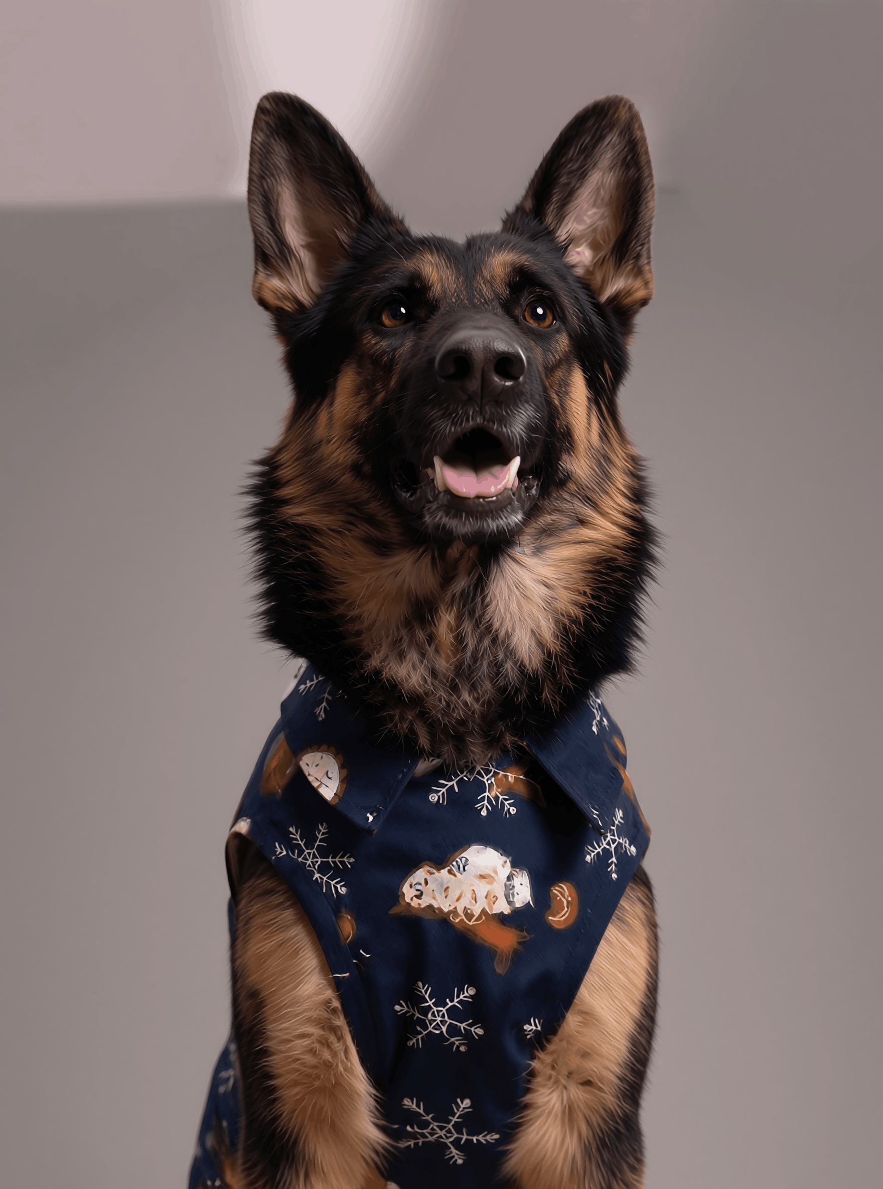 Careatic™ Snowie Navy Shirt for German Shepherd - CAREATIC