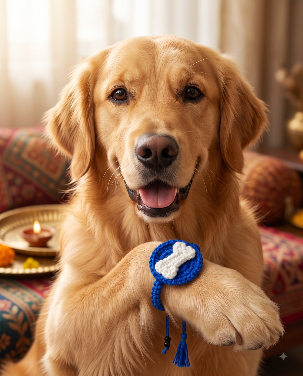 Careatic™ Bone Bandhan Crochet Rakhi for Dogs