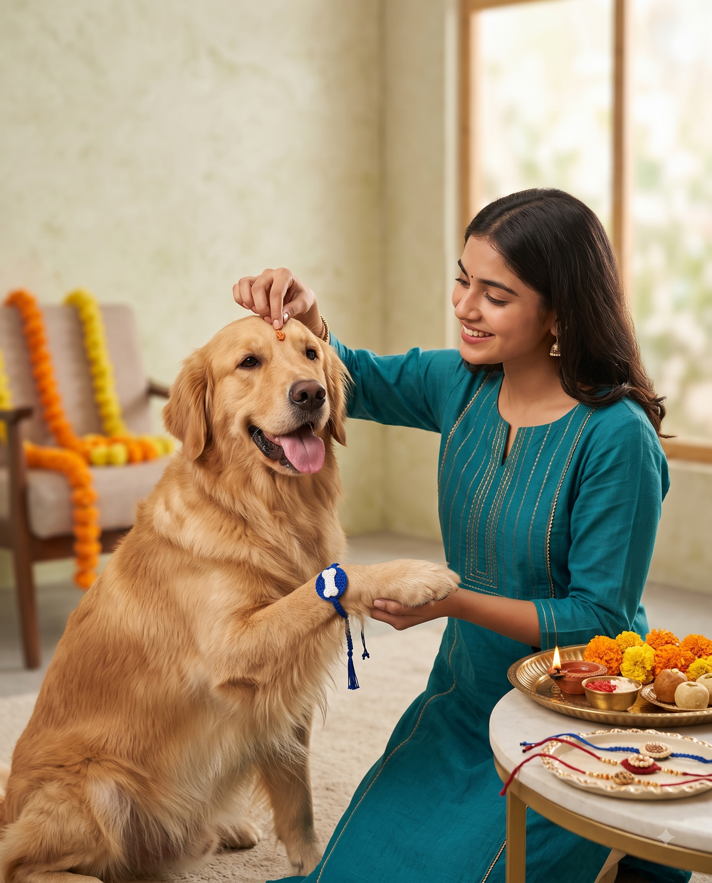 Careatic™ Bone Bandhan Crochet Rakhi for Dogs