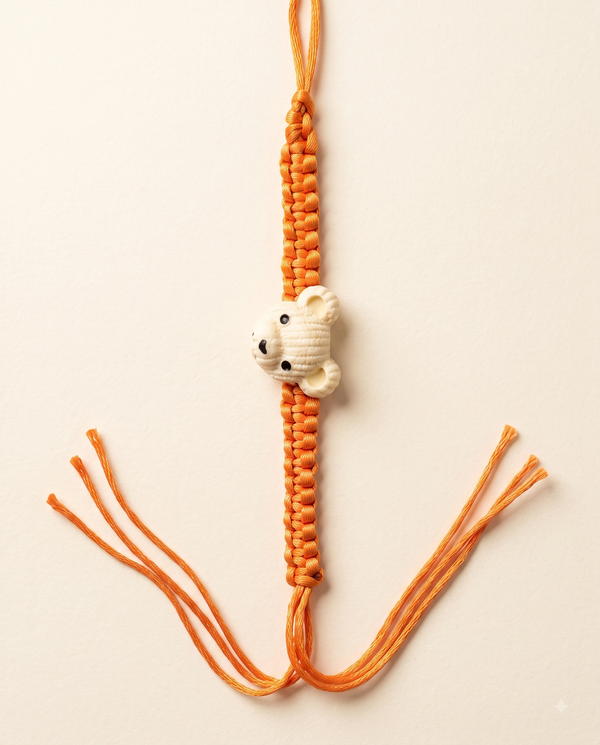 Careatic™ Puppy Bandhan Crochet Rakhi for Pet Parents
