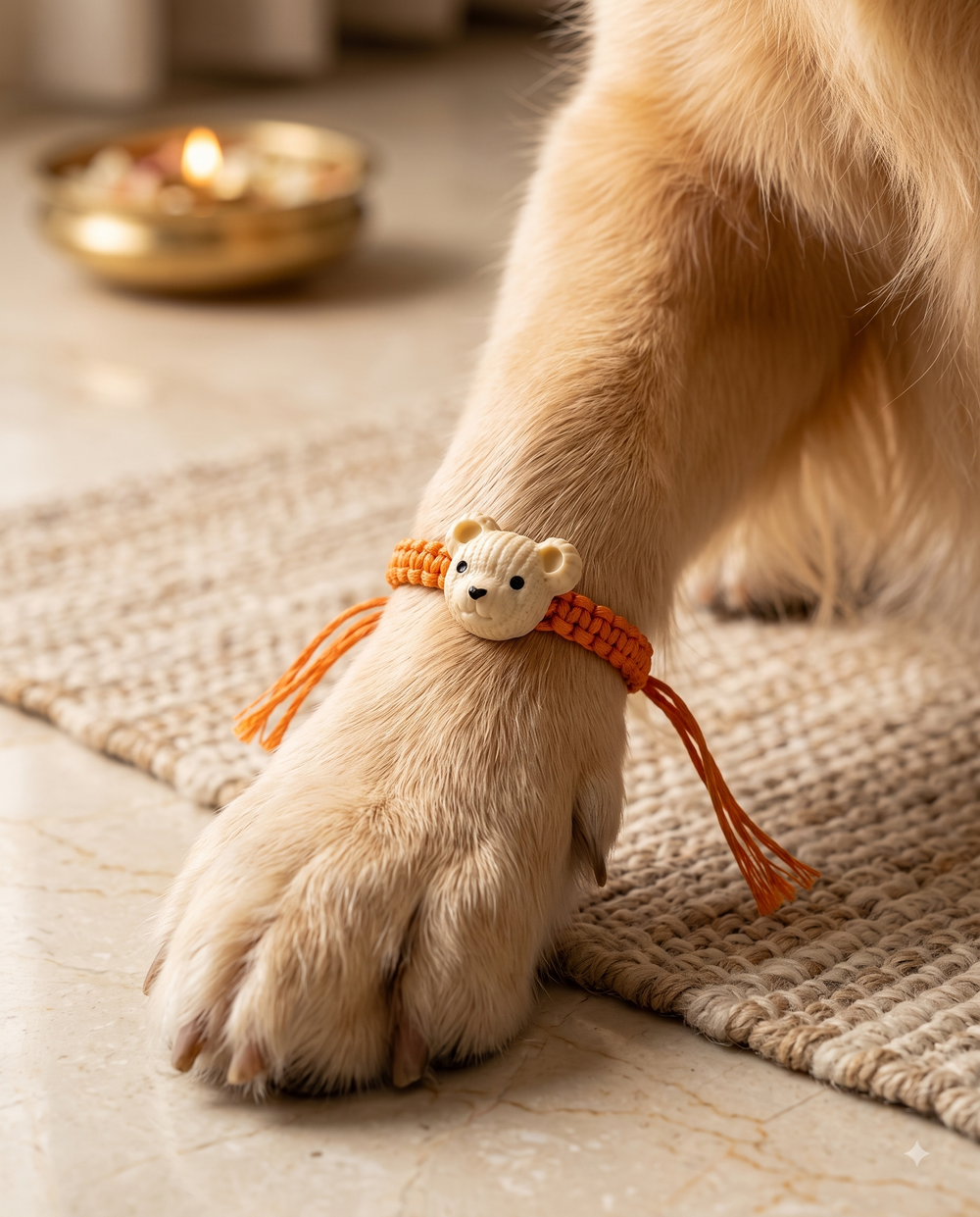 Careatic™ Puppy Bandhan Crochet Rakhi for Pet Parents