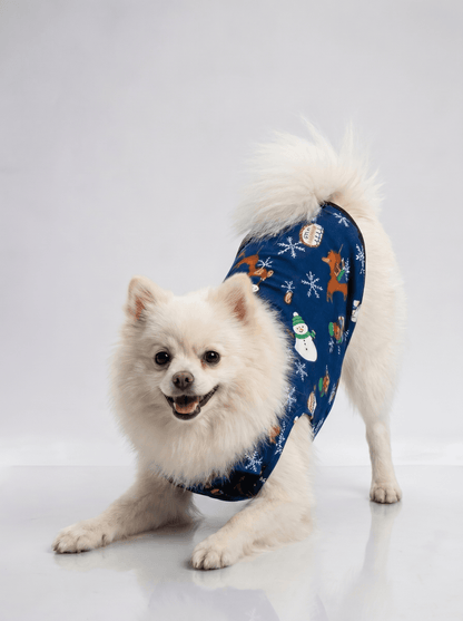 Careatic™ Snowie Navy Shirt for Pomeranian - CAREATIC