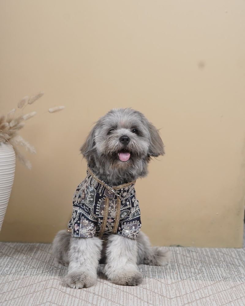Careatic™ Indigo Jaal Dog Kurta