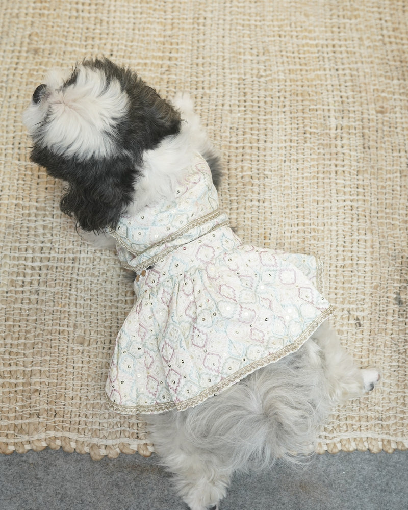 Careatic™ Pearl Ghera Dog Lehenga