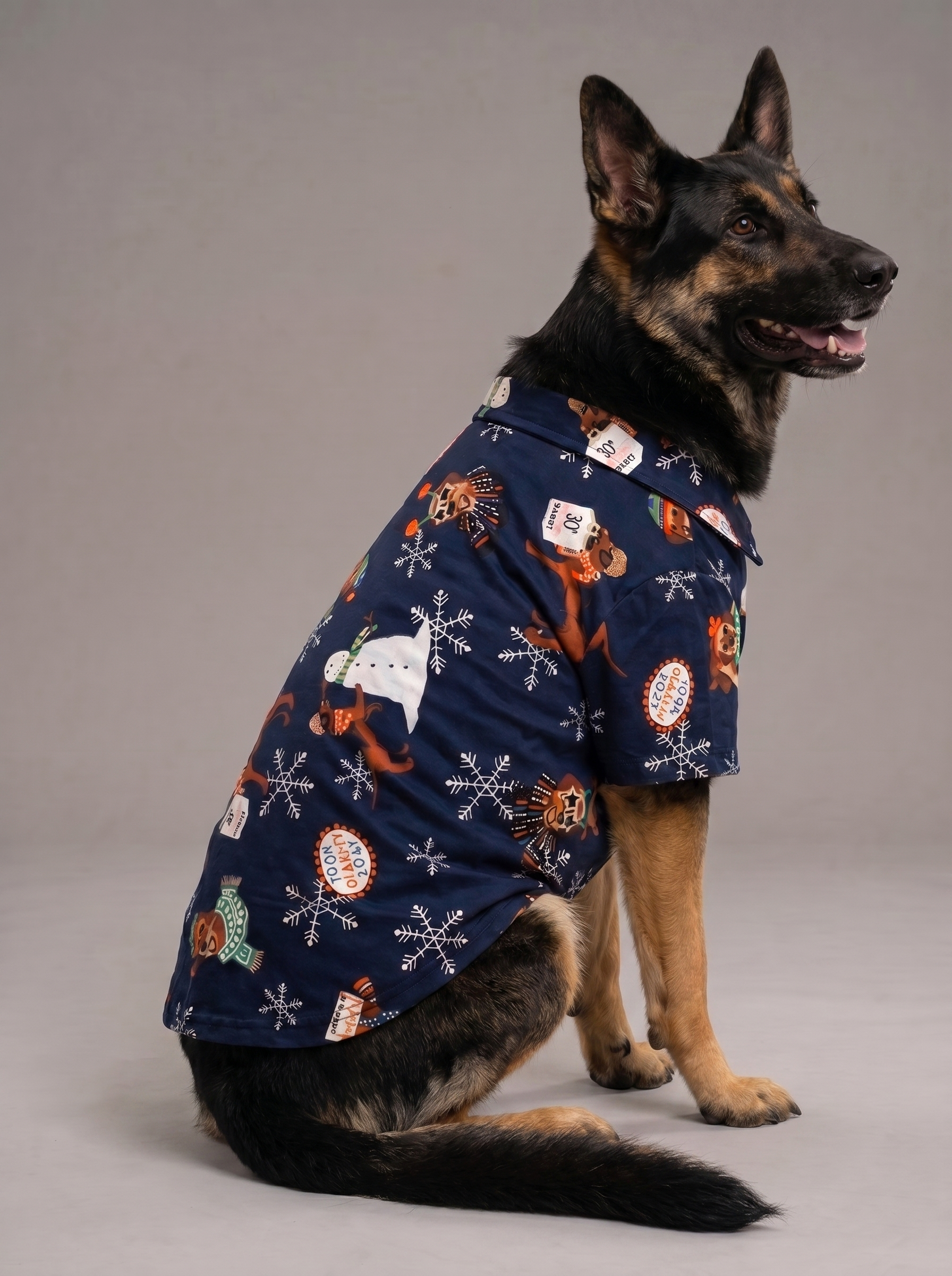 Careatic™ Snowie Navy Shirt for German Shepherd - CAREATIC