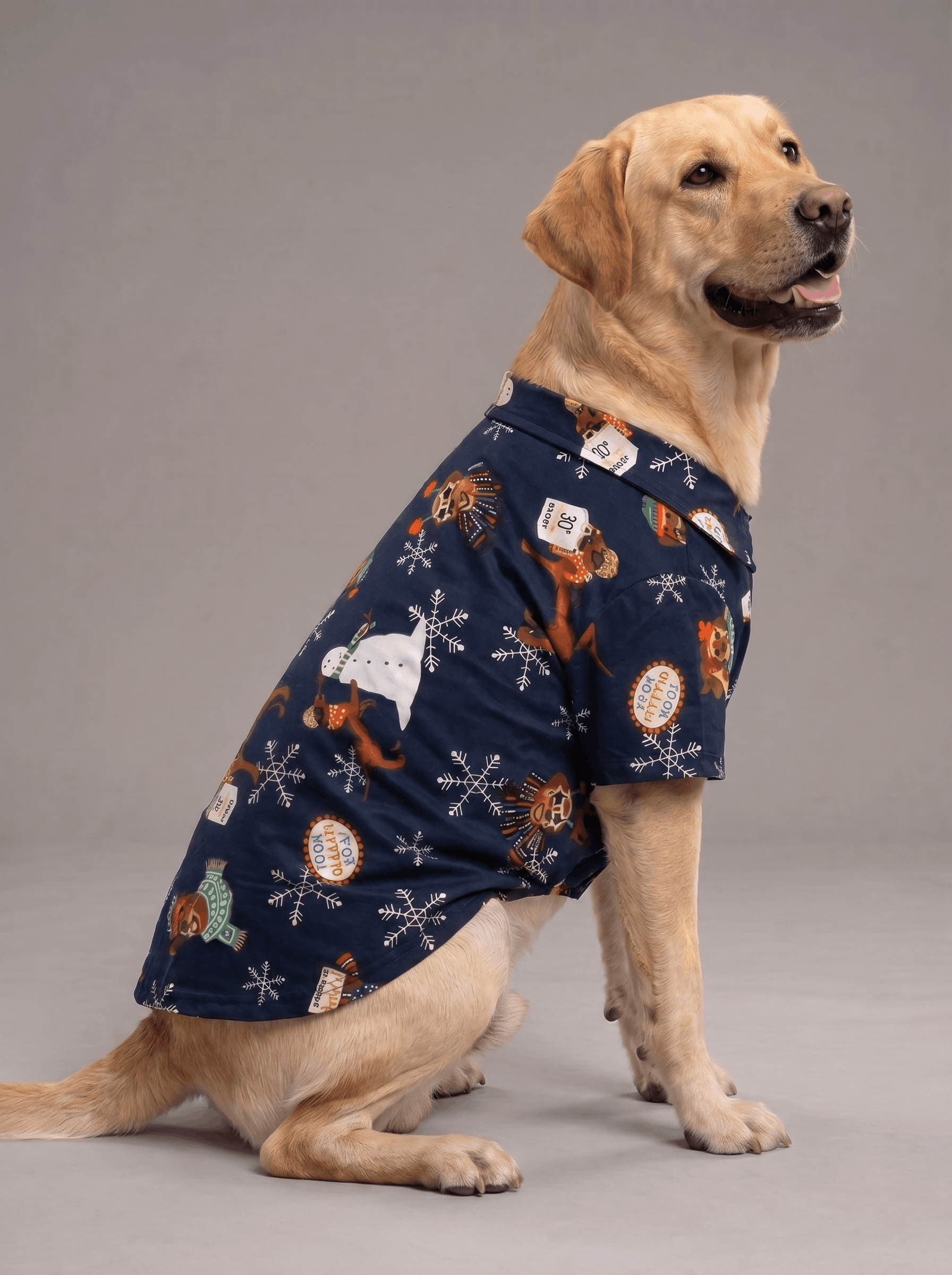 Careatic™ Snowie Navy Shirt for Labrador Retrievers - CAREATIC
