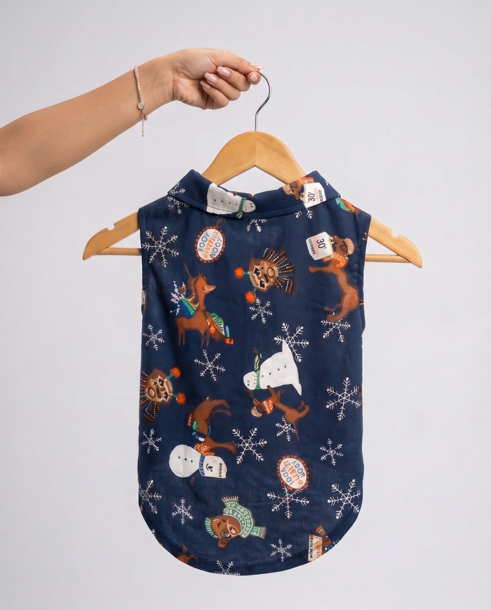 Careatic™ Snowie Navy Dog Shirt - CAREATIC