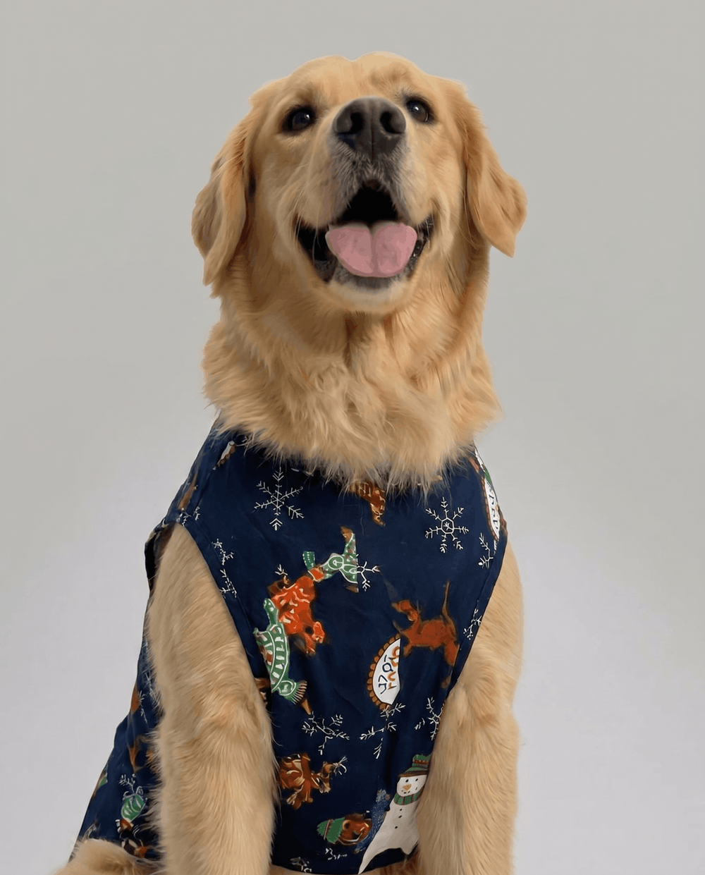 Careatic™ Snowie Navy Dog Shirt for Golden Retriever - CAREATIC