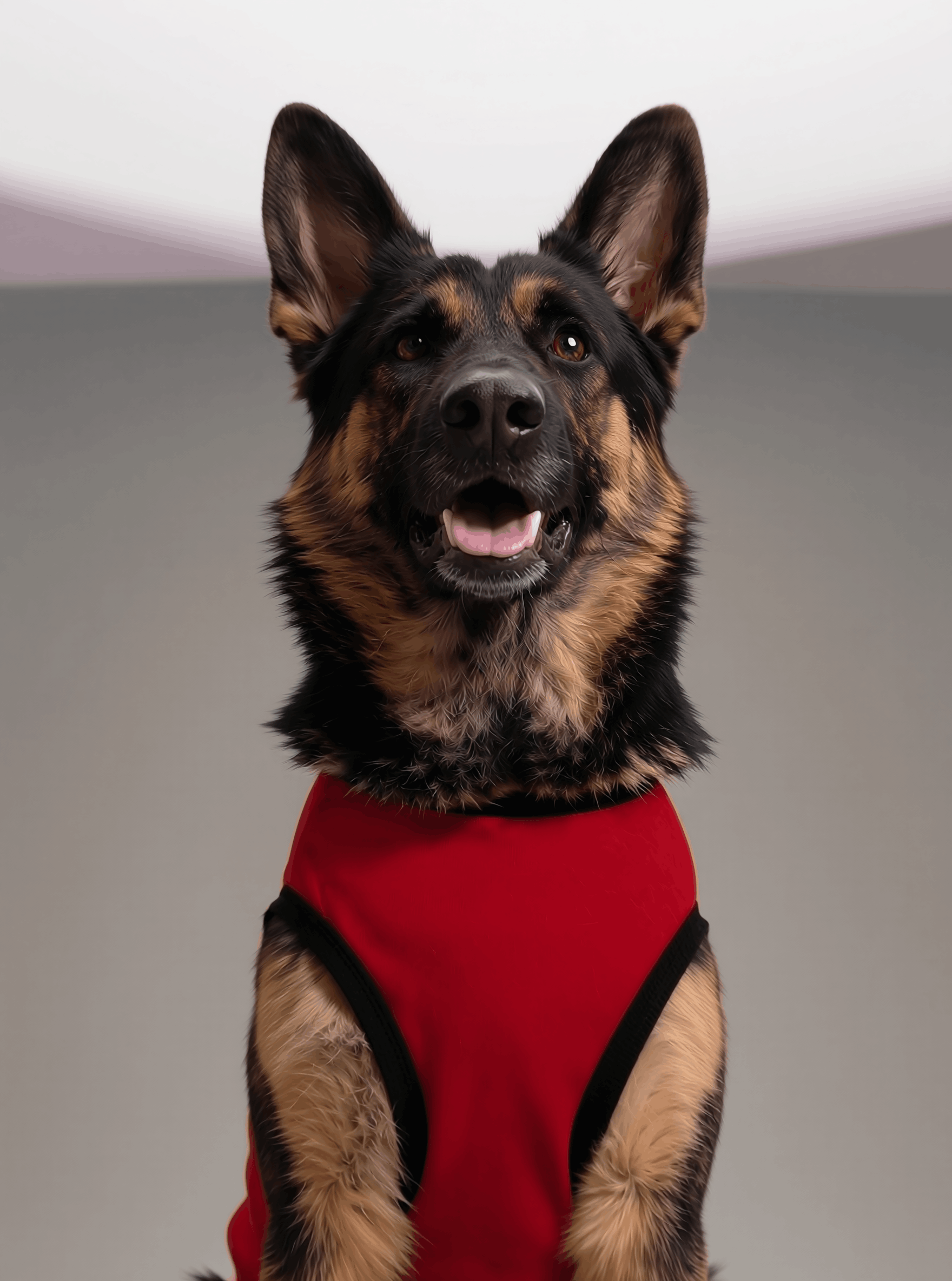 Careatic™ Born to Be Awesome Red T-shirt for German Shepherd - CAREATIC