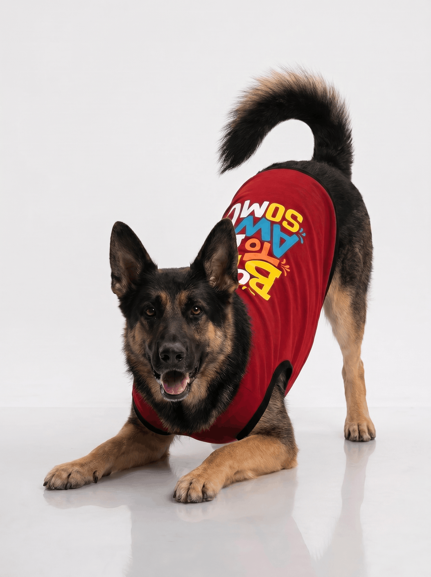 Careatic™ Born to Be Awesome Red T-shirt for German Shepherd - CAREATIC