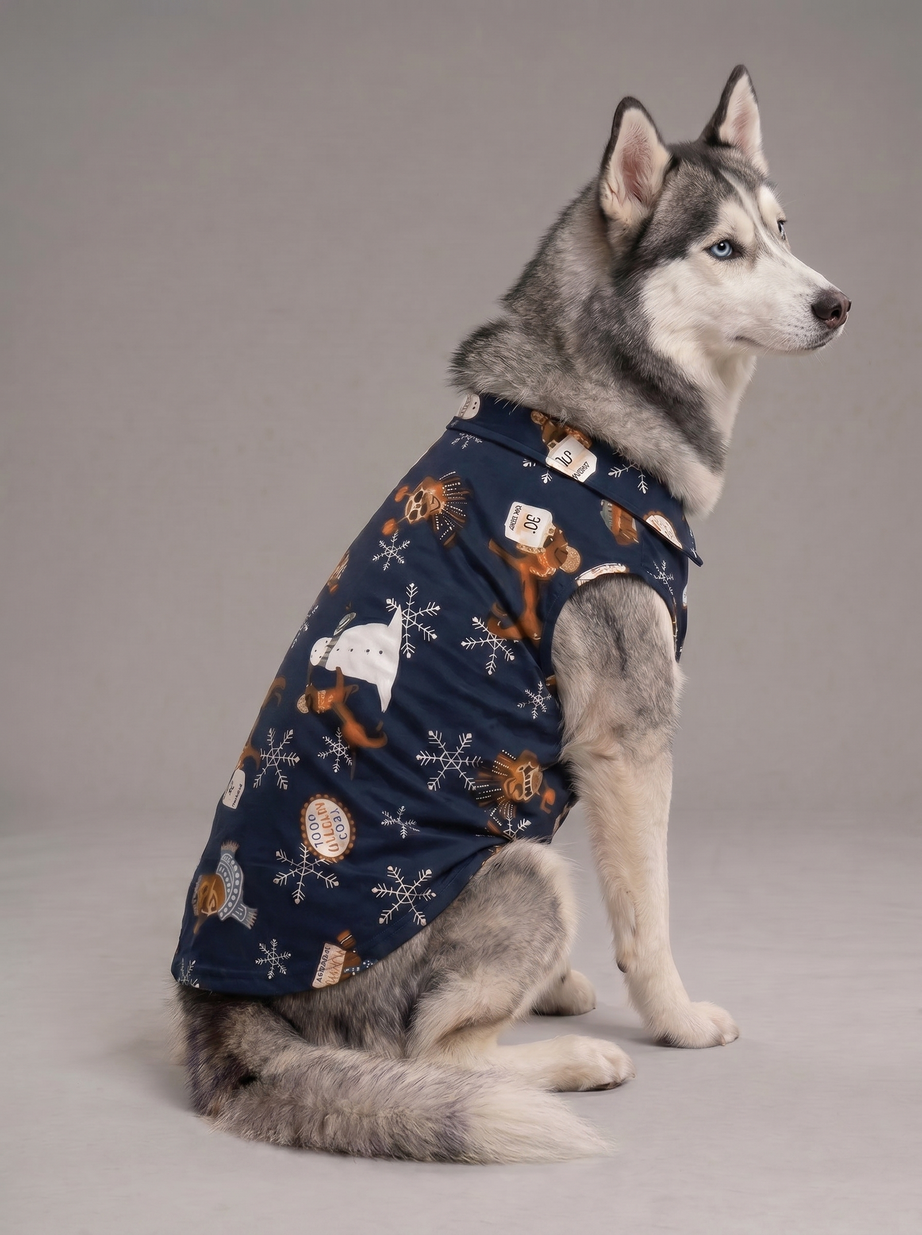 Careatic™ Snowie Navy Shirt for Husky - CAREATIC