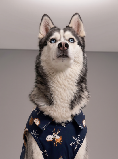 Careatic™ Snowie Navy Shirt for Husky - CAREATIC