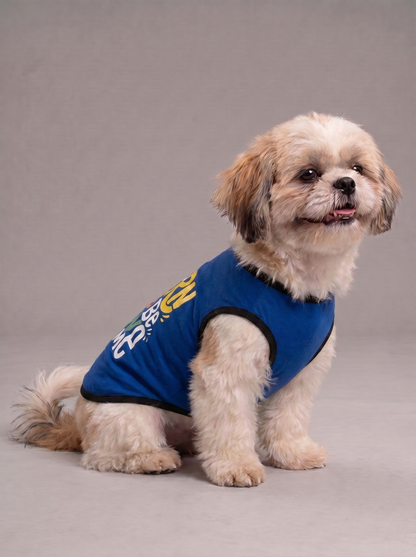 Careatic™ Born to Be Awesome Blue T-shirt for Shih Tzu - CAREATIC