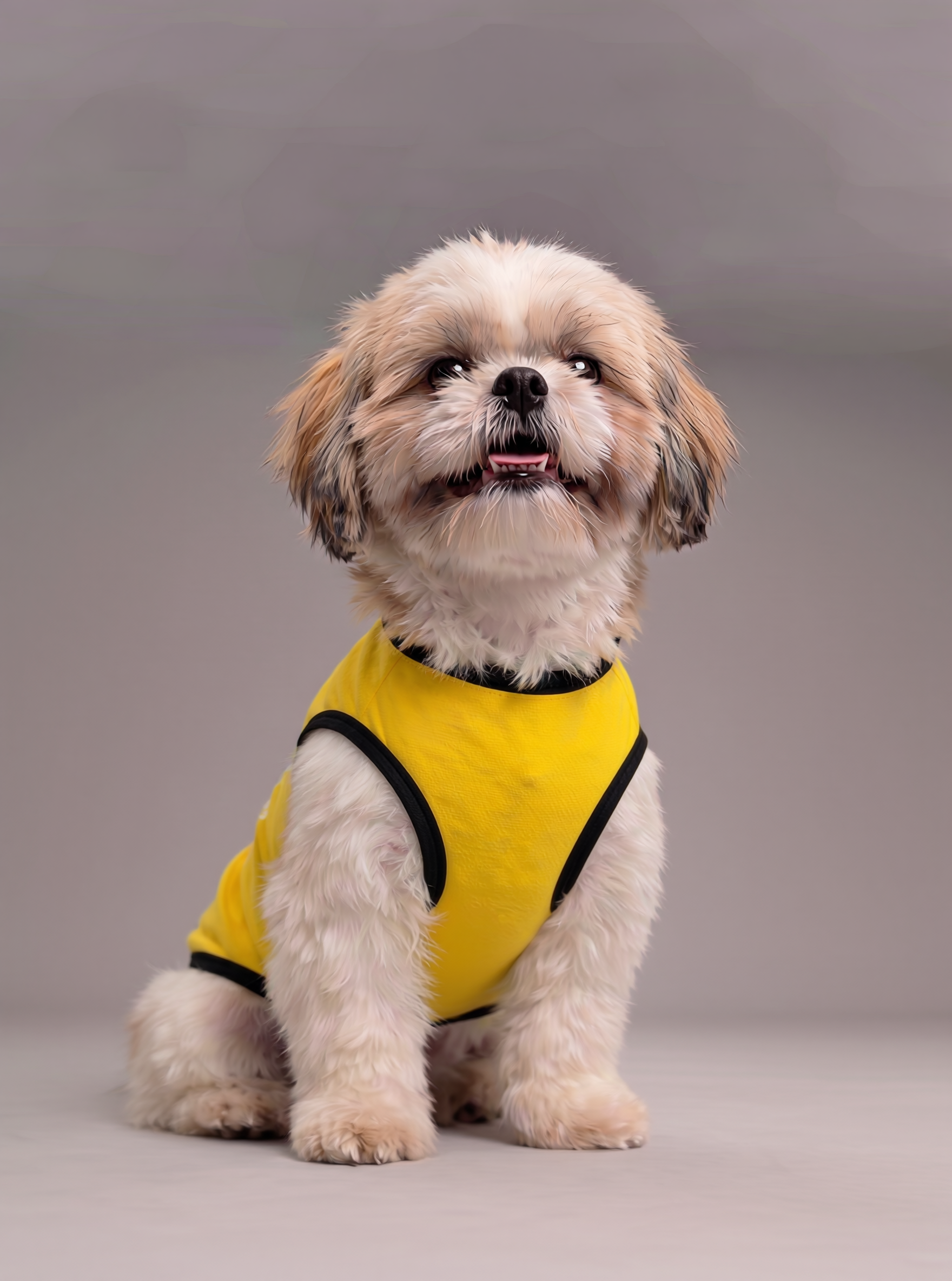 Careatic™ Born to Be Awesome Yellow T-shirt for Shih Tzu - CAREATIC