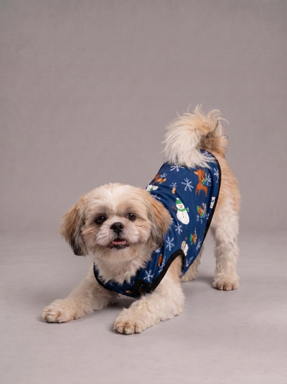 Careatic™ Snowie Navy Shirt for Shih Tzu - CAREATIC
