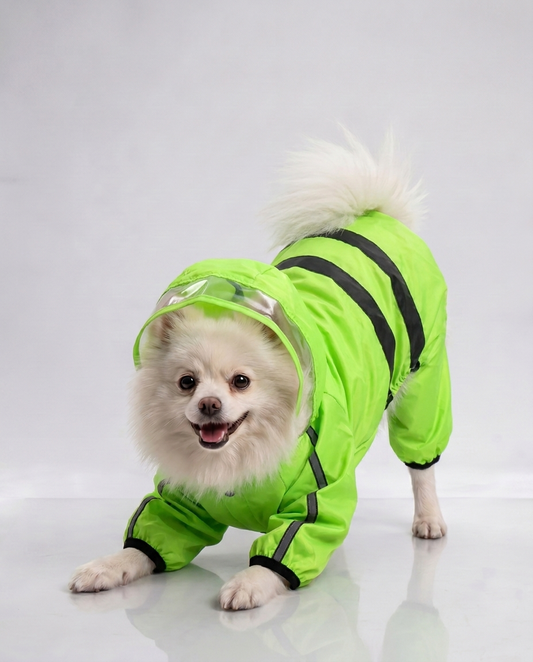 Careatic™ NeonShield Pro Jumpsuit Raincoat for Pomeranian - CAREATIC