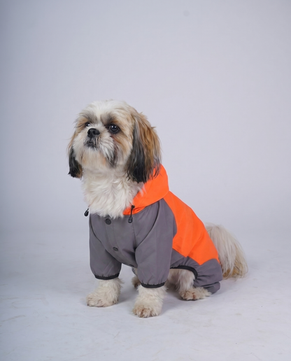 Careatic™ TrailGuard Duo Jumpsuit Raincoat for Shih Tzu