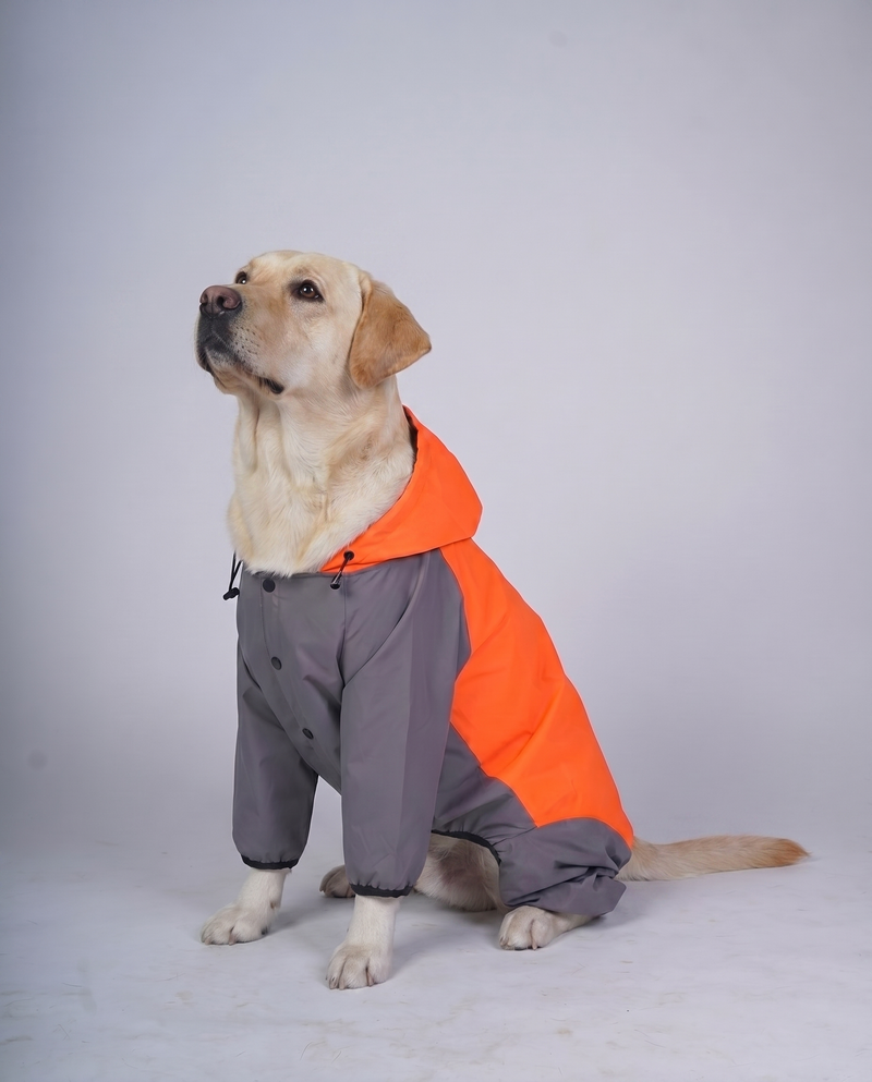 Careatic™ Chestguard Duo Jumpsuit Dog Raincoat for Labrador Retriever