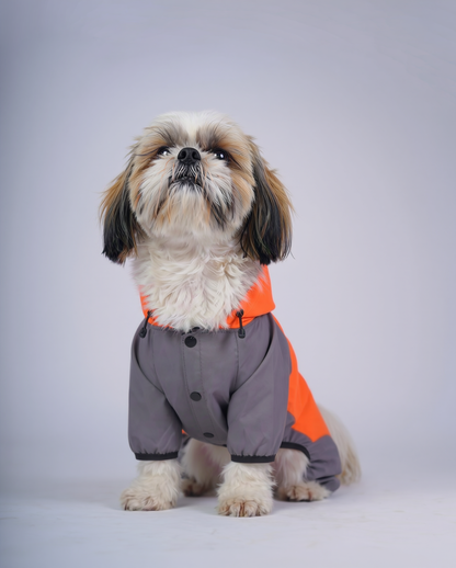 Careatic™ TrailGuard Duo Jumpsuit Raincoat for Shih Tzu